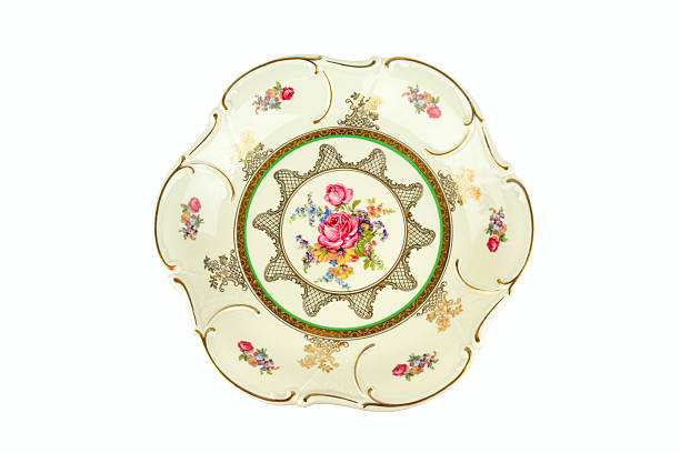 istock Vintage plate isolated on white 2212263001