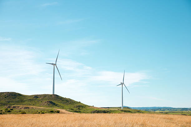 istock Wind turbine generators for green electricity production 2212264054