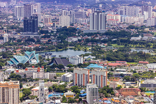 beautiful city view of kuala lumpur in malaysia.