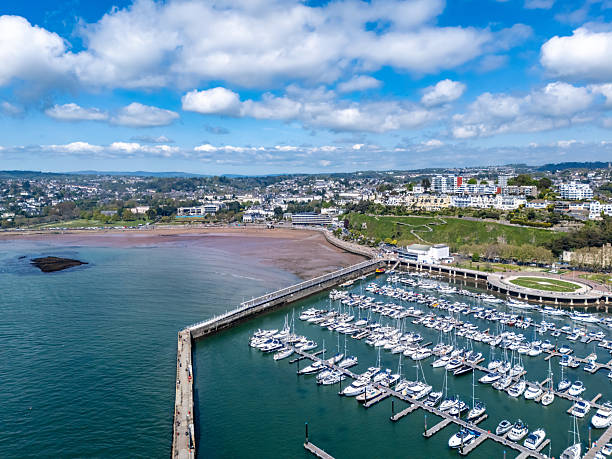 istock View over harbour to Torre in Torquay 2212269908