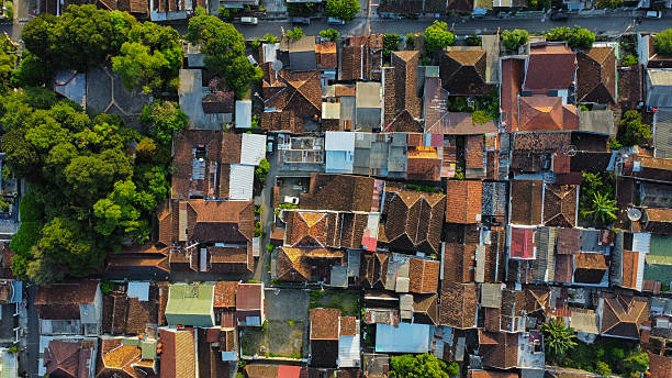 istock Indonesian City at sunset seen from above 2212271741
