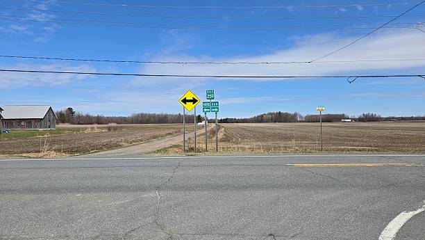 istock Intersection of Route Mitchell and Route 259 - Close Up. 2212280554