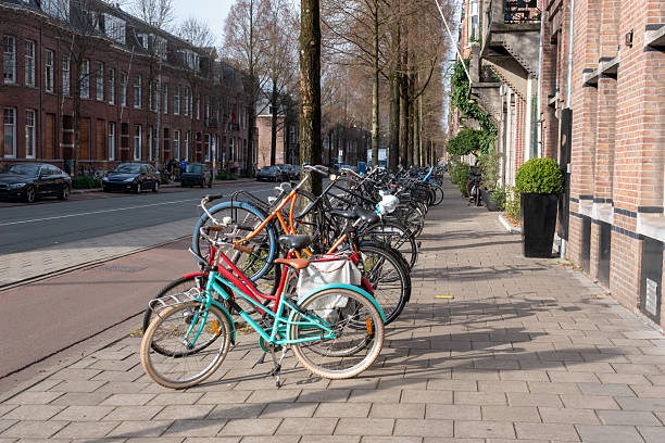 istock Bicycles  Parked in an Amsterdam Street 2212281272