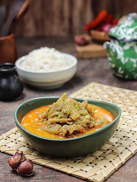 istock Sayur Ares or Jukut ares, banana stem curry 2212320530