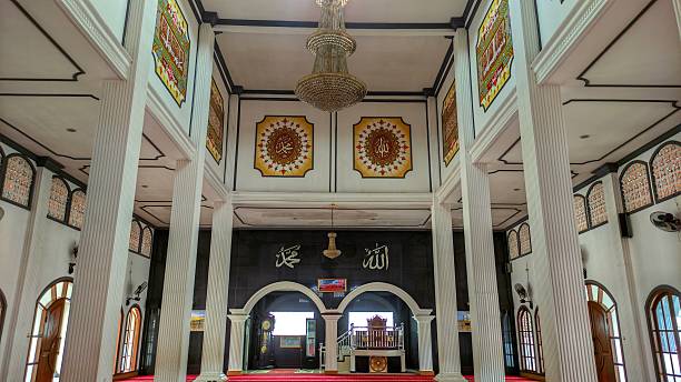 istock Stunning Mosque Interior with Beautiful Calligraphy 2212331744