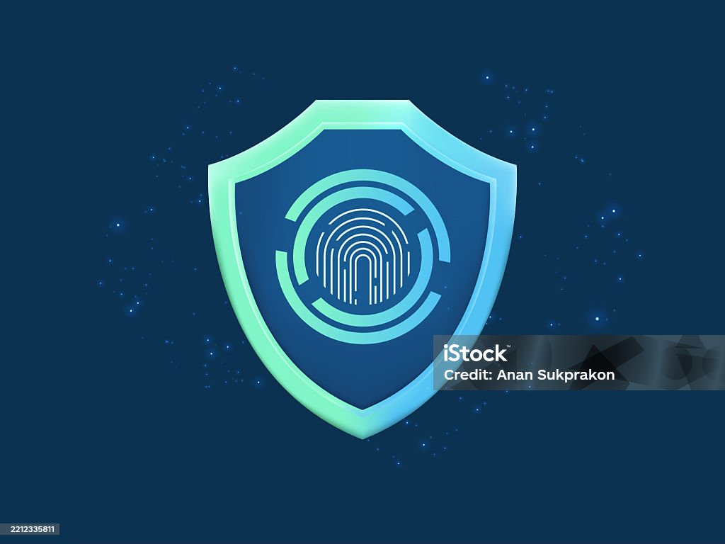 3d Vector Artificial Intelligence Data Identity Protection Shield ...