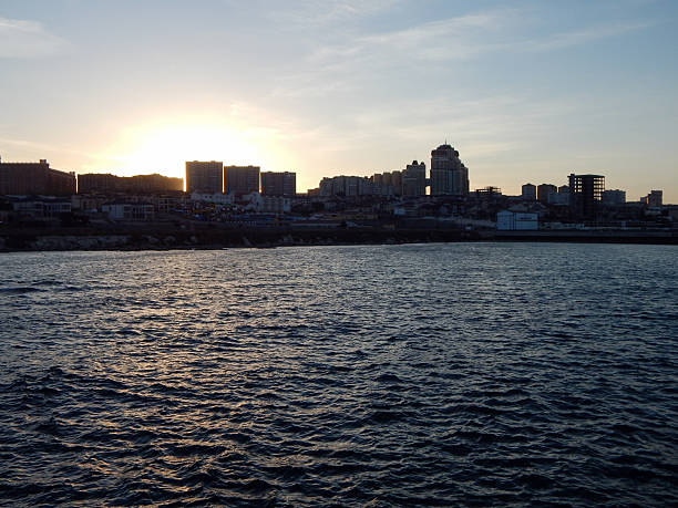 istock City view from the sea. 2212343557