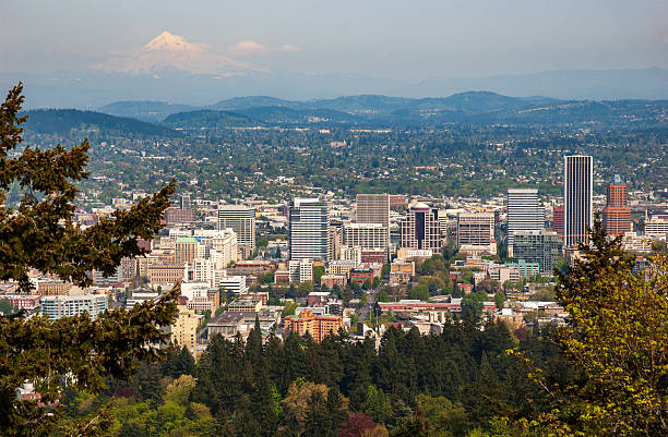 istock Portland, Oregon's Skyline on a Autumn Day 2212345687