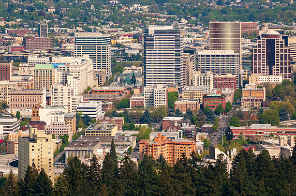 istock Portland, Oregon's Skyline on a Autumn Day 2212345784