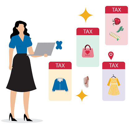 Tax Filing Process Tax Filing Process Stock Illustration - Download Image Now ...