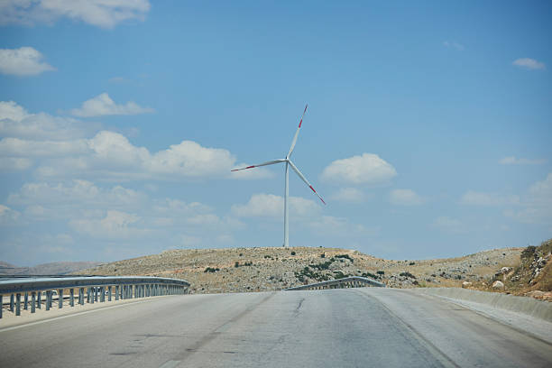 A wind farm in Turkey. Ecological electric power industry