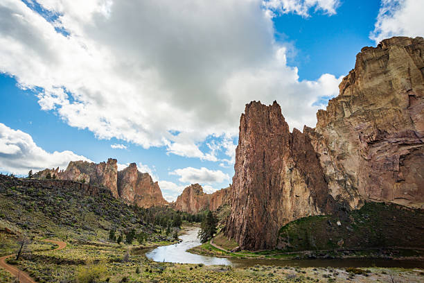 istock Buttes at Smith Rock State Park in central Oregon 2212351025