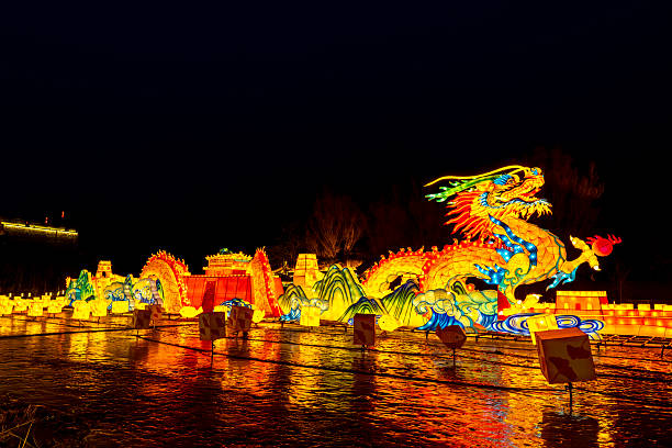 istock Chinese festive lantern at night 2212353782