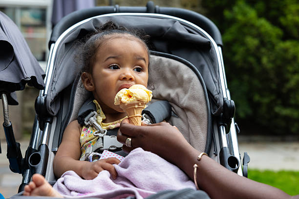 Feeding Toddler Ice Cream