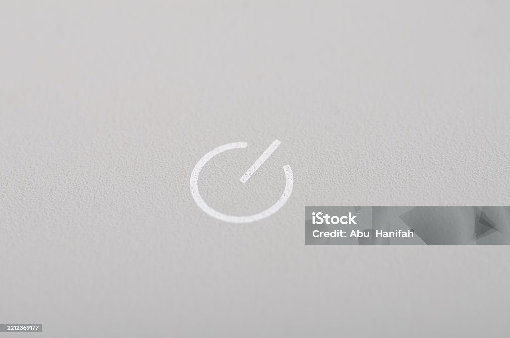 Power Screen Button Power Button Symbol Centered On Screen Representing Device Activation ...