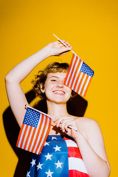 istock Celebration of freedom with joy and pride in vibrant colors 2212374402