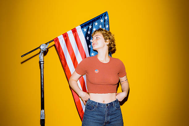 istock Vibrant celebration of freedom and individuality under a bright hue 2212374536