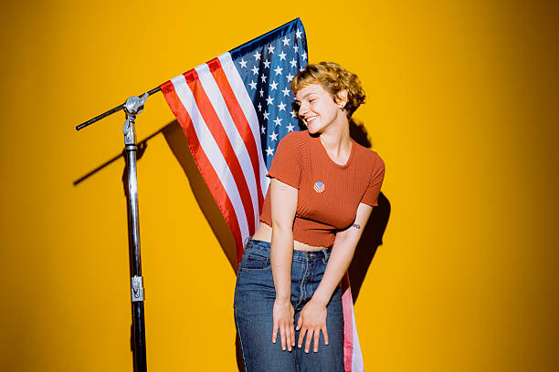 istock Celebrating patriotism with joy and style in a vibrant setting 2212374566