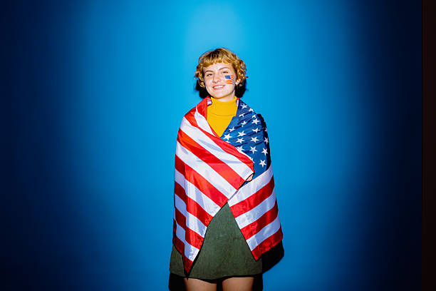 istock Expressing patriotism with pride and joy at a celebration event 2212375036