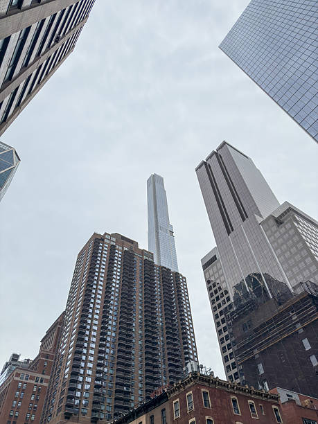 istock Urban Skyline with Skyscrapers on a Cloudy Day 2212375525