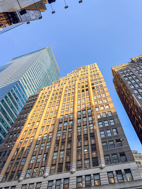 istock Skyscrapers and Clear Sky in Urban Landscape 2212375572