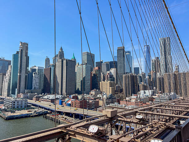 istock Brooklyn Bridge View of Manhattan Skyline 2212376951