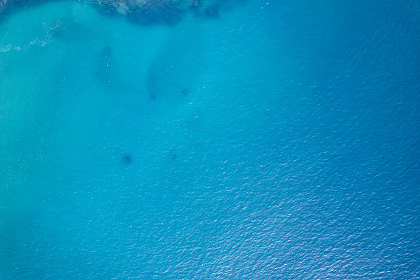 Aerial view Top down waves texture sea surface nature ocean waves background