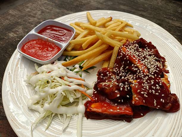 Roast Pork Ribs with BBQ Sauce