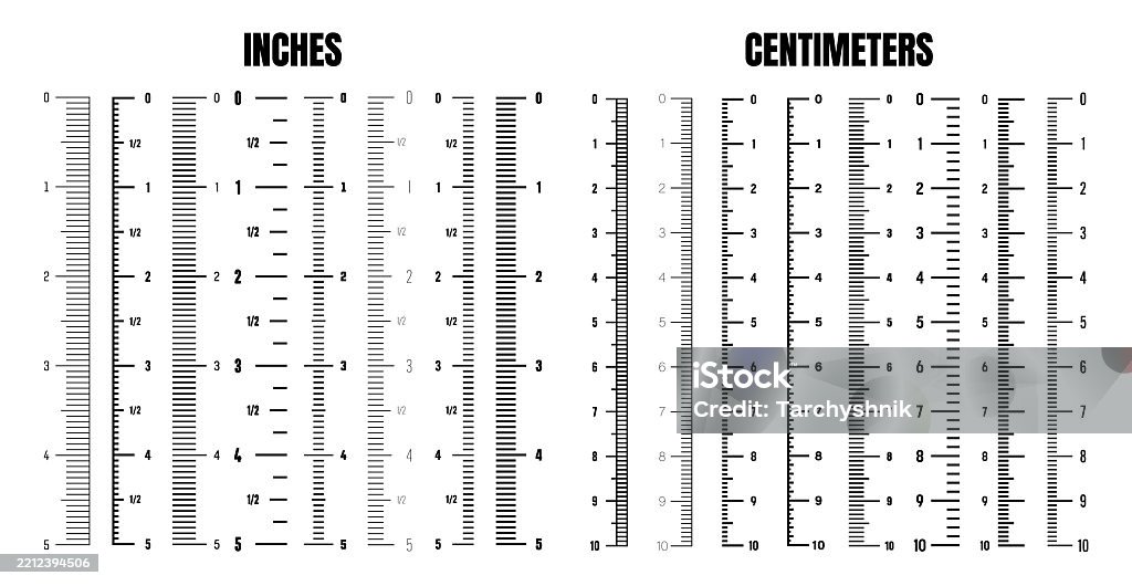 170 Inches Vertical Centimeter And Inch Scale For Measuring Length Or Height ...