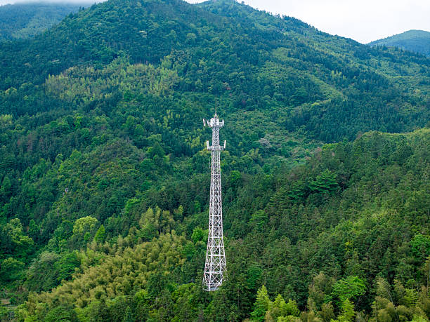 Signal tower on the mountain