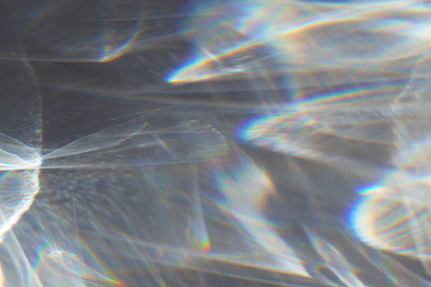 istock Water texture shadow with rainbow refraction of light. Abstract background. Overlay effect 2212403767