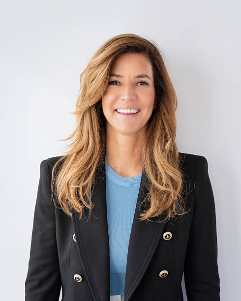 istock Confident businesswoman against white background 2212409996