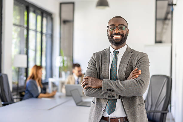 istock Confident business professional in a modern office setting 2212410927