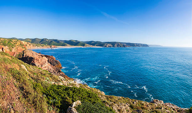 istock Rocky coastline in the west Algarve (Portugal) 2212413426