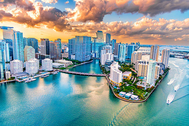 istock Miami Skyline Aerial 2212419088