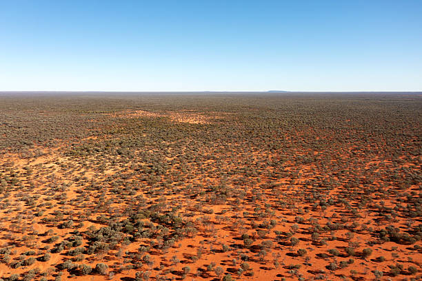 Aerial View from the Outback between Wiluna and Meekatharra, Western Australia, Australia