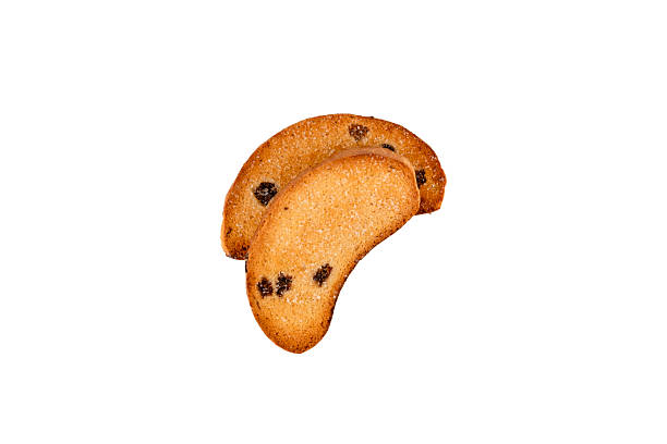 istock Isolated slice of bread with raisins 2212434169