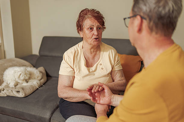 istock Mother and Son Sharing a Quiet, Meaningful Moment 2212436182