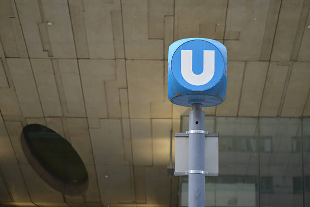 Vienna, Austria - 21 April 2025: Vienna metro logo icon. U-Bahn Austrian subway