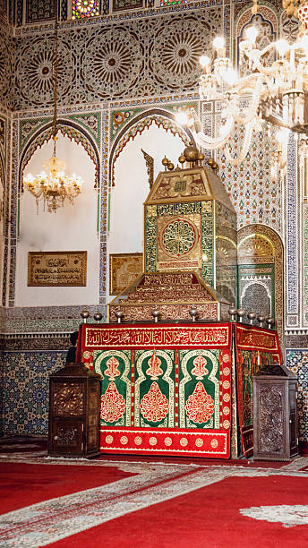 istock Richly decorated mausoleum in Fez, Morocco 2212440682