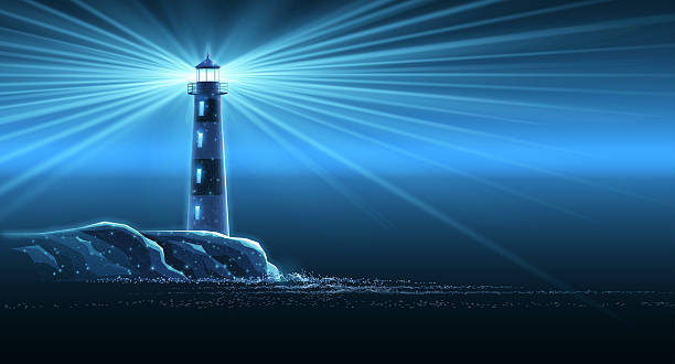 istock Lighthouse. Guiding light, beacon of hope, lighthouse guide, safe harbor, steady guidance. 2212448484