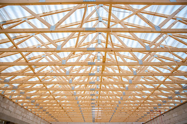Western USA Construction Building Products and Materials and Infrastructure Structurally Engineered Trusses Background Photo Series
