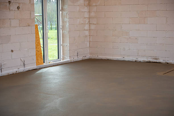 istock Partially Constructed Interior with Estrich Concrete Flooring 2212451418