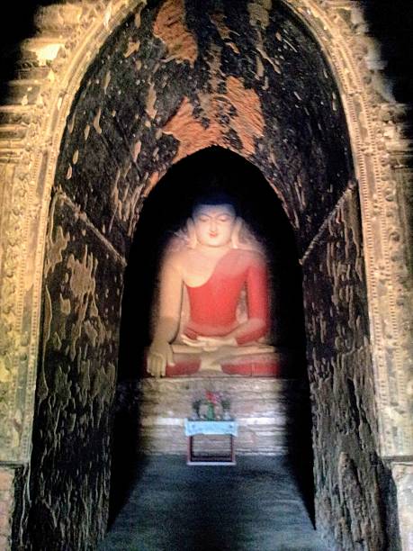 Buddha Statue in Pahtothamya Pagoda, Bagan, Myanmar, one of the oldest temples in Bagan.