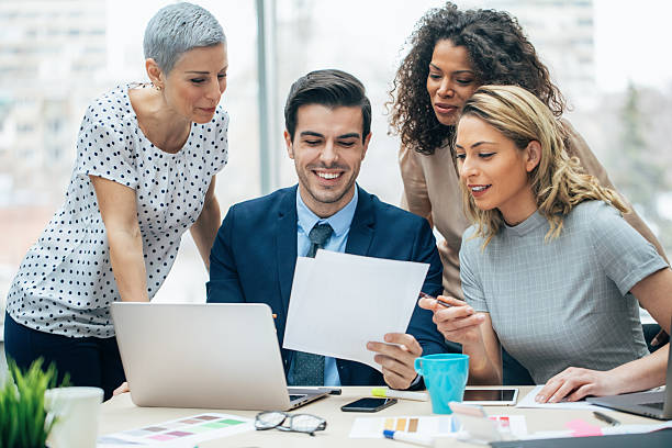 istock Business persons on meeting in the office 2212462052