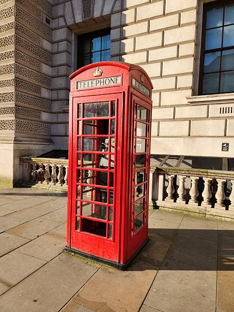 Red  telephone box in the heart of London