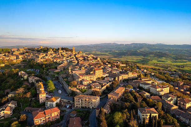 istock Volterra, Tuscan medieval town from drone 2212467229