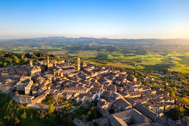 istock Volterra, Tuscan medieval town from drone 2212467231