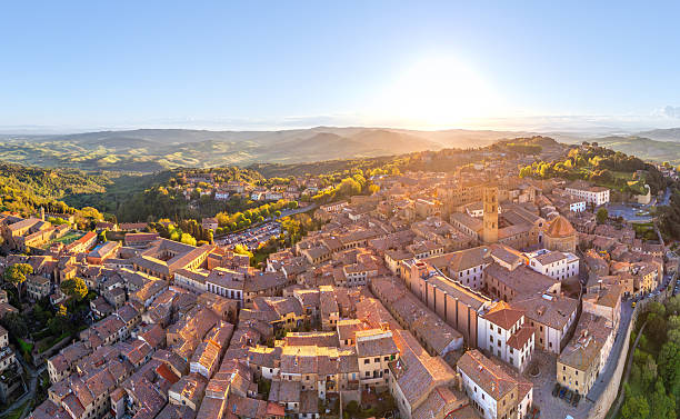 istock Volterra, Tuscan medieval town from drone 2212468345