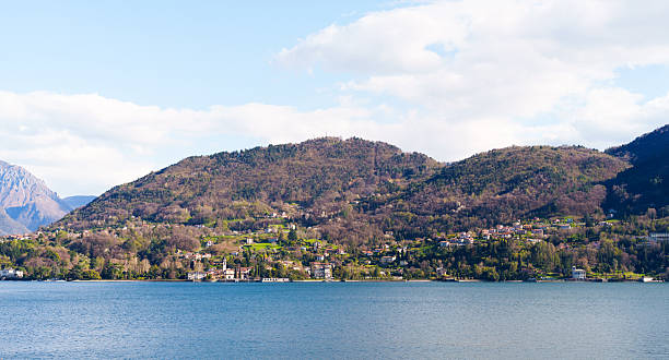 istock Wide panoramic scene of mountains and Como lake 2212470981
